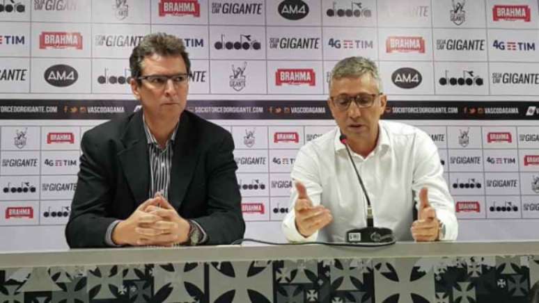 Alexandre Faria e Alexandre Campello, diretor executivo de futebol e presidente do Vasco. Veja a seguir a galeria L!