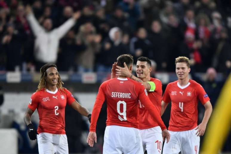 A Suíça fez uma partida histórica contra a Bélgica (Foto: AFP)