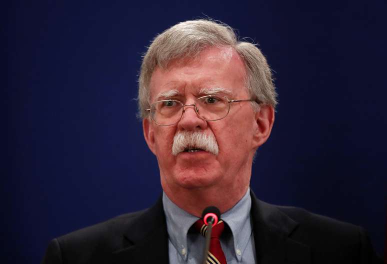 John Bolton, em viagem a Tbilisi, Ge&oacute;rgia 26/10/2018 REUTERS/David Mdzinarishvili 