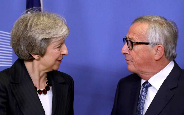 Theresa May e Juncker em Bruxelas
 21/11/2018   REUTERS/Yves Herman