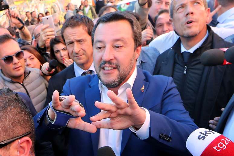 Salvini, em Roma 24/10/2018 REUTERS/Alessandro Bianchi 