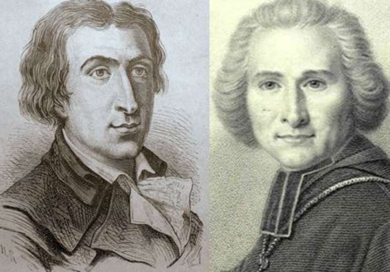 Jacques Pierre Brissot de Warville (1754-1793) e o abade Henri Gregoire (1750-1831), abolicionistas franceses