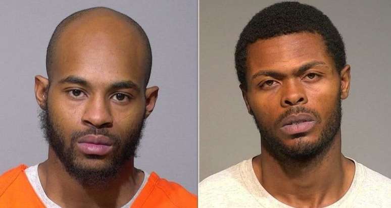 Isaac Barnes (à esquerda) e Untrell Oden foram acusados de ligação com o tiroteio