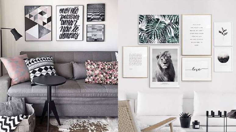 2. Quadros s&atilde;o &oacute;timas maneiras de decorar a casa gastando pouco