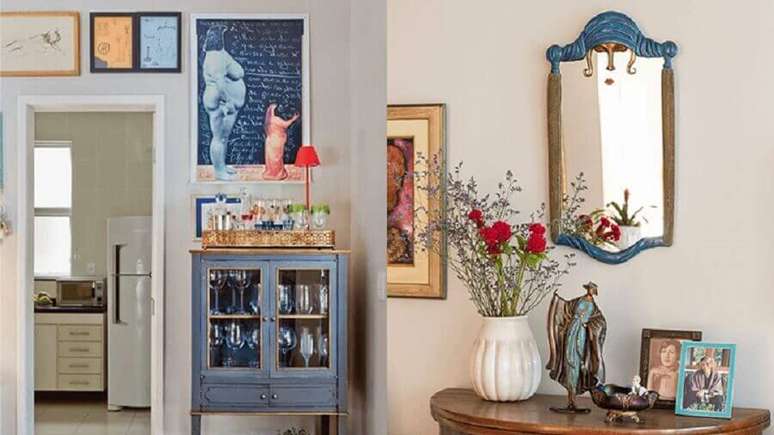 5. M&oacute;veis antigos tamb&eacute;m podem ser usados para mudar a decora&ccedil;&atilde;o de sua casa