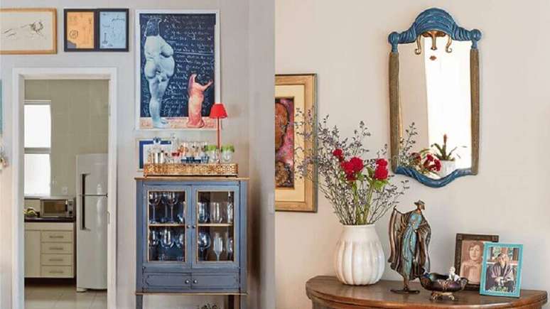 5. Móveis antigos também podem ser usados para mudar a decoração de sua casa