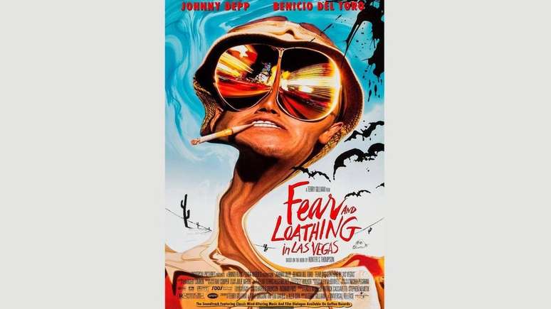 A obra Fear and Loathing in Las Vegas, de Hunter S Thompson, e sua adaptação para o cinema dirigida por Terry Gilliam se tornaram clássicos cult (Crédito: Alamy)