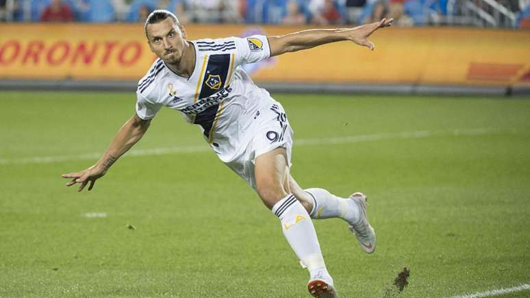 Ibrahimovic fez 22 gols e deu dez assistências em 27 partidas pelo Los Angeles Galaxy (Foto: Divulgação)