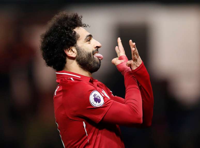 Salah comemora gol do Liverpool