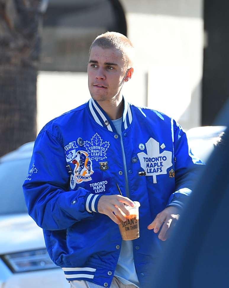 Justin Bieber em Los Angeles, na Califórnia