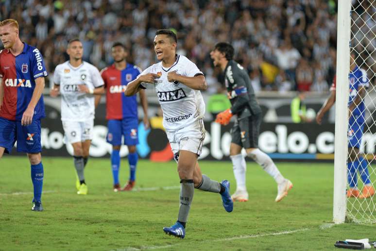 Comemoração do gol de Erik, do Botafogo