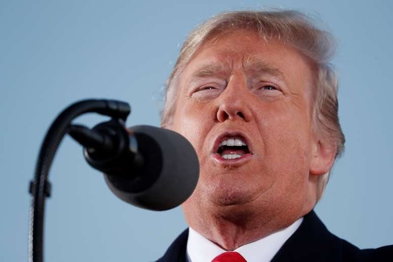 Presidente dos Estados Unidos, Donald Trump, durante evento em Mississippi 26/11/2018 REUTERS/Kevin Lamarque 