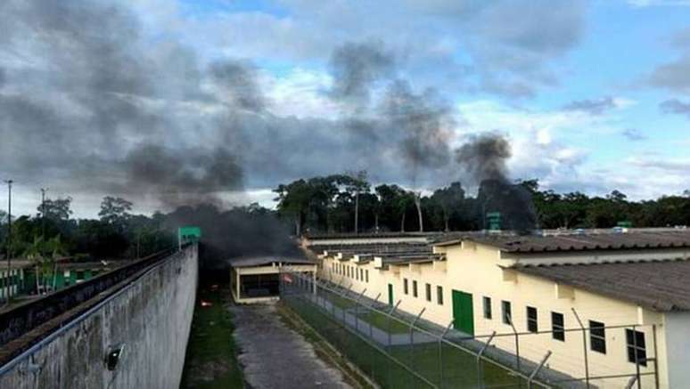 O Complexo Penitenciário Anísio Jobim (Compaj), em Manaus, onde foi registrado um dos massacres