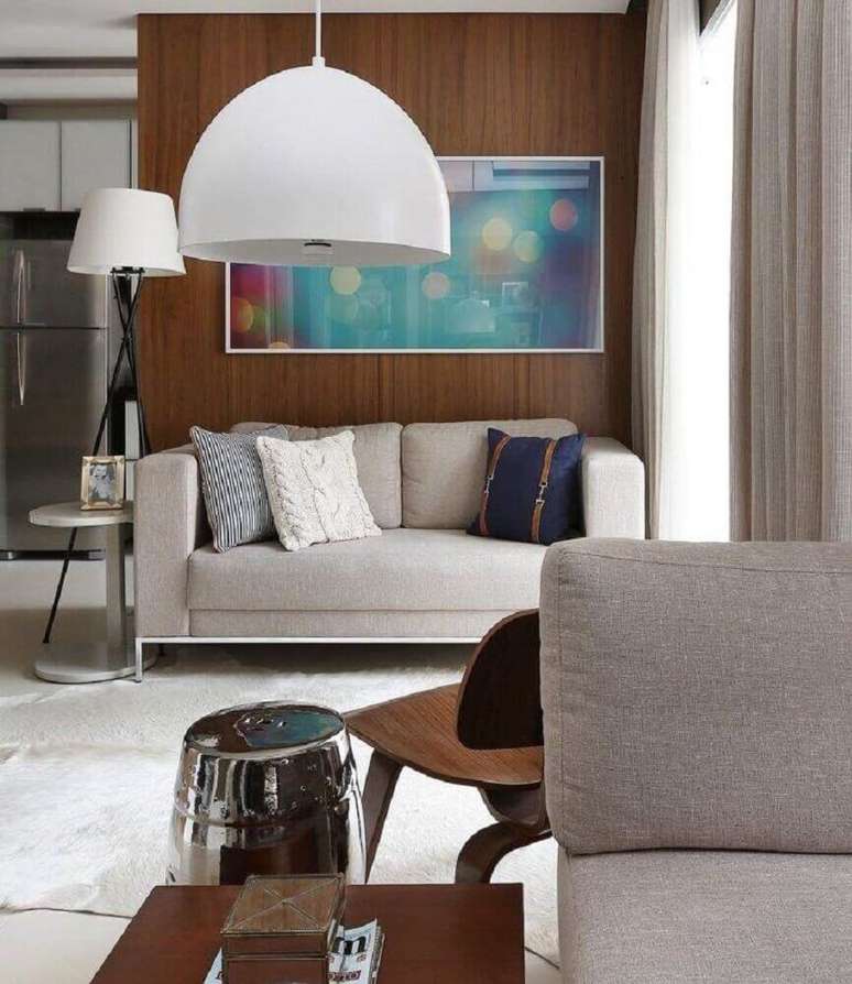 11. Decora&ccedil;&atilde;o cl&aacute;ssica com sof&aacute; para sala pequena &ndash; Foto: Sesso & Dalanezi Arquitetura