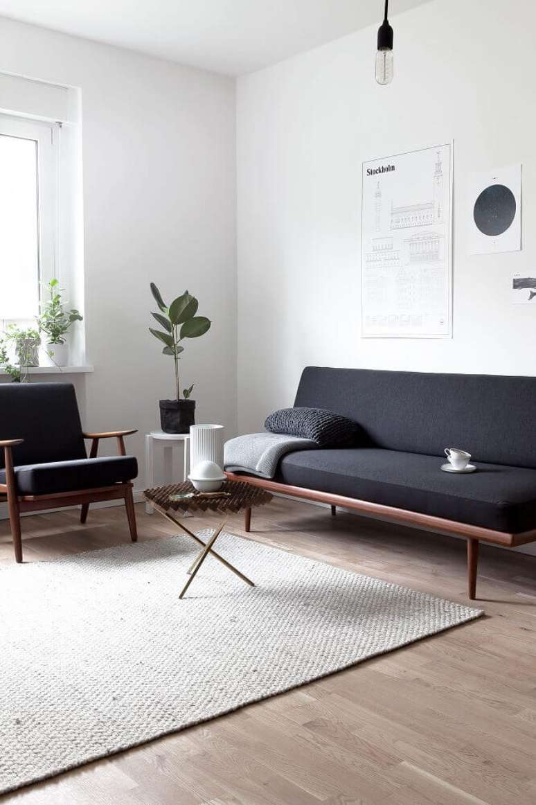 38. Decoração com sofás modernos para sala pequena – Foto: Fontana