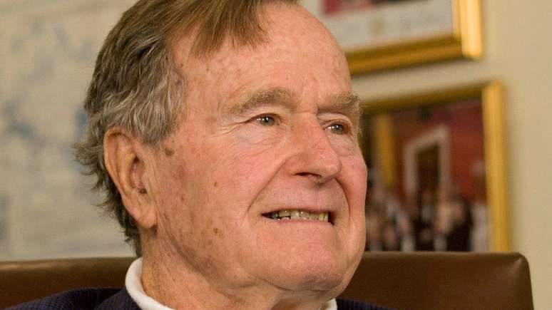 George H.W. Bush em 2012: ex-presidente faleceu 7 meses após a morte da esposa