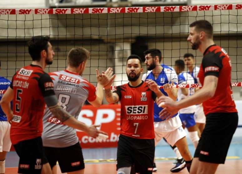 Sesi-SP vence sétima seguida na Superliga (Foto: Orlando Bento/Minas Tênis Clube)