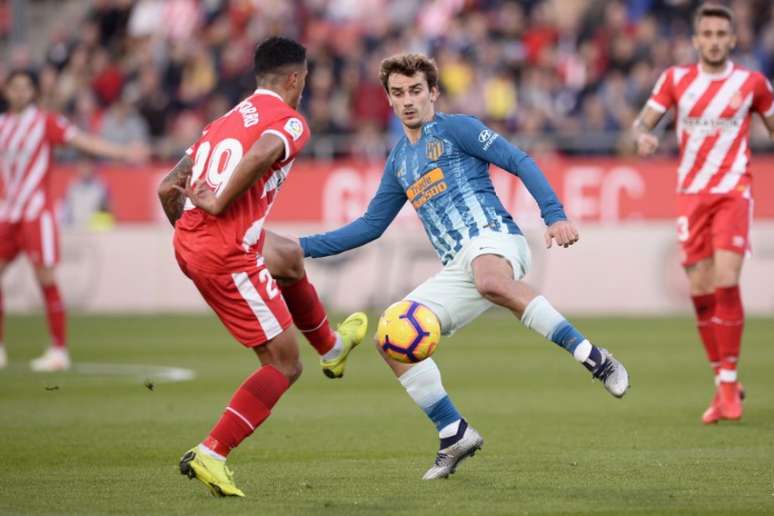 Griezmann teve partida apagada neste domingo (Foto: AFP)