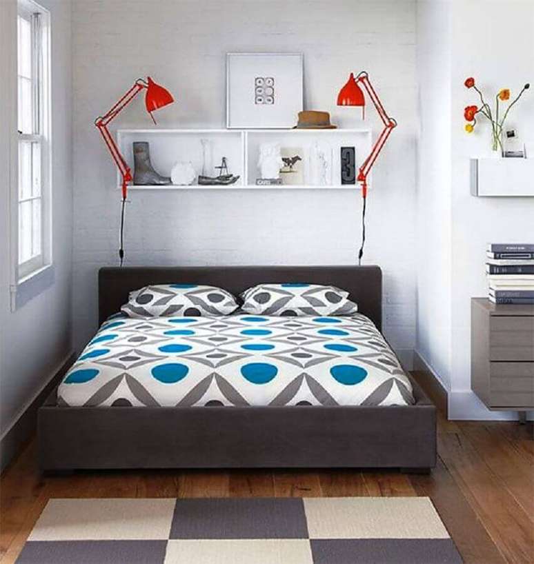 22. Decoração com tapete para quarto com estilo moderno – Foto: Pinterest