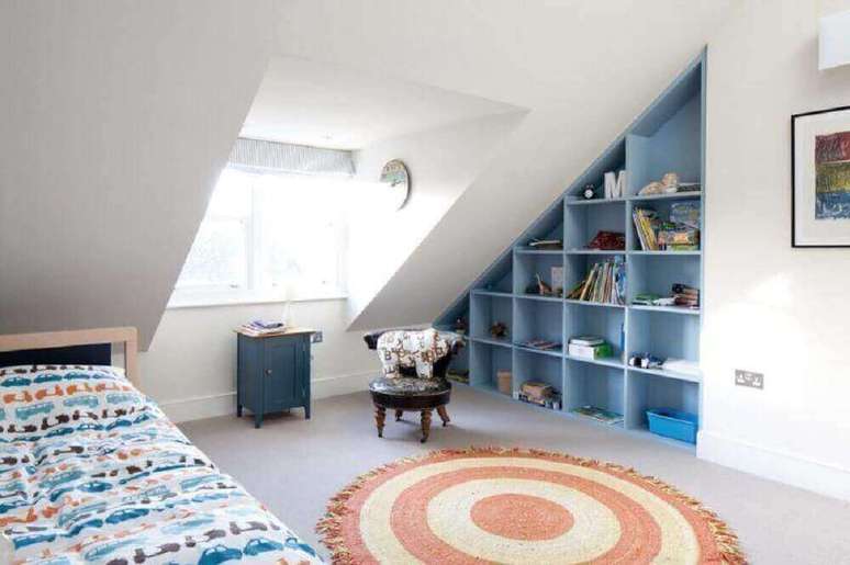 53. Tapete para quarto com decoração simples – Foto: Quartet Architecture