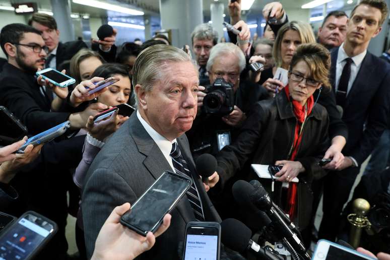 Senador Graham fala em Washington
 4/12/2018    REUTERS/Jonathan Ernst