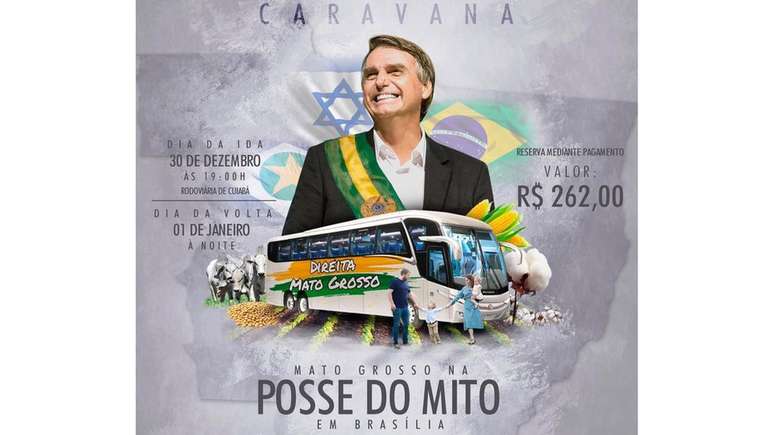 Grupos de Cuiab&aacute; compraram pacote de &ocirc;nibus para ir a Bras&iacute;lia