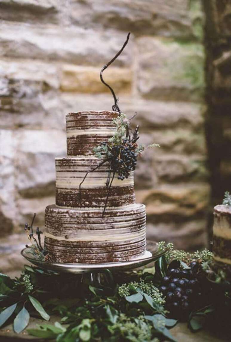 11. É importante que o bolo de casamento simples e bonito também seja saboroso – Foto: Wedding Cake Flavors