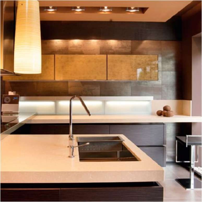 44- As bancadas de silestone se adéquam a qualquer estilo de decoração. Fonte: Polo Mármores