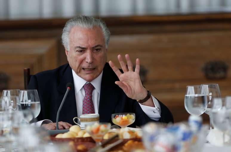 Presidente Michel Temer durante café da manhã com jornalistas no Palácio da Alvorada 06/12/2018 REUTERS/Adriano Machado