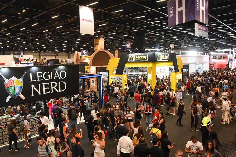 Vista da Comic Con Experience, maior festival de cultura pop e geek do mundo, na São Paulo Expo, na capital paulista, nesta quarta-feira, 5