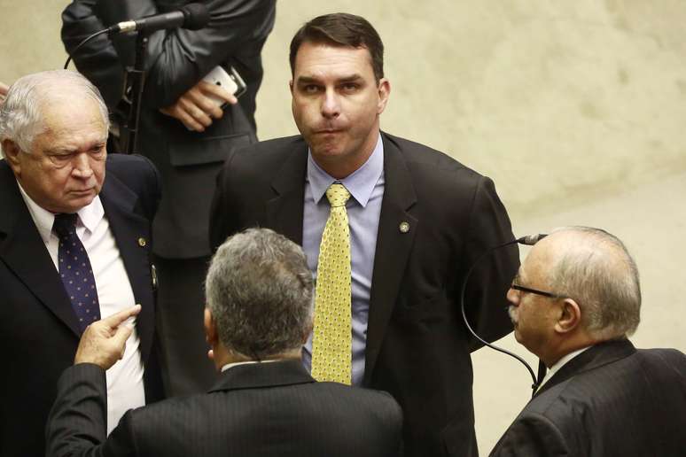 Flávio Bolsonaro (PSL), senador eleito e filho do presidente
