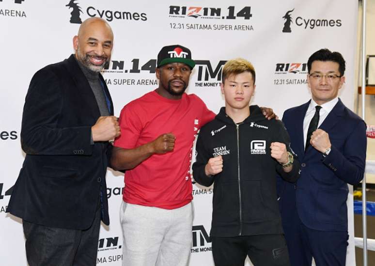 Astro do Boxe, Floyd Mayweather enfrentará jovem japonês em duelo de exibição no Rizin (Foto: Getty Images)