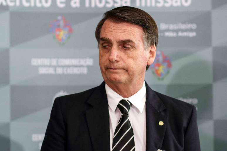  O presidente eleito, Jair Bolsonaro (PSL/RJ), durante coletiva de imprensa sobre o programa de transição do Governo Federal, realizado no Quartel General do Exército Brasileiro, em Brasília, Distrito Federal