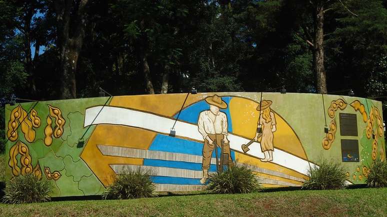 Memorial da Soja em Santa Rosa; cidade gaúcha ganhou o título de 'Berço Nacional da Soja' | Foto: Prefeitura de Santa Rosa