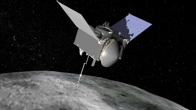 Ilustração da sonda de exploração OSIRIS-REx, da Nasa NASA/Divulgação via Reuters