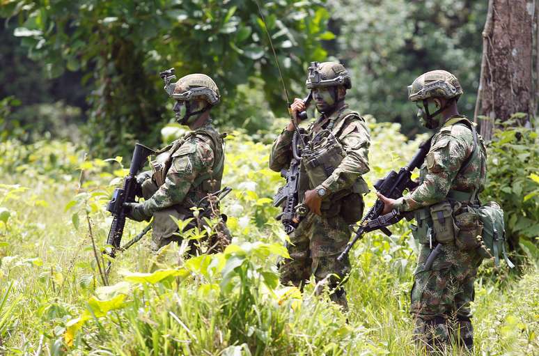 Soldados colombianos 18/04/2018 REUTERS/Fredy Builes
