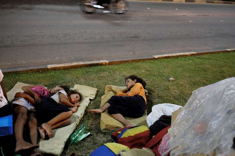 Crianças venezuelanas em Boa Vista
 23/8/2018    REUTERS/Nacho Doce 