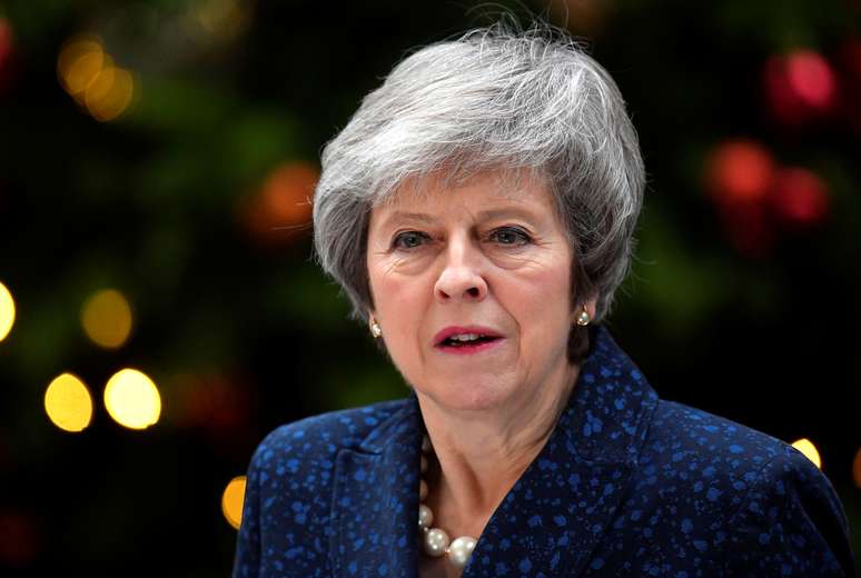 Primeira-ministra britânica, Theresa May, em Londres 12/12/2018 REUTERS/Toby Melville 