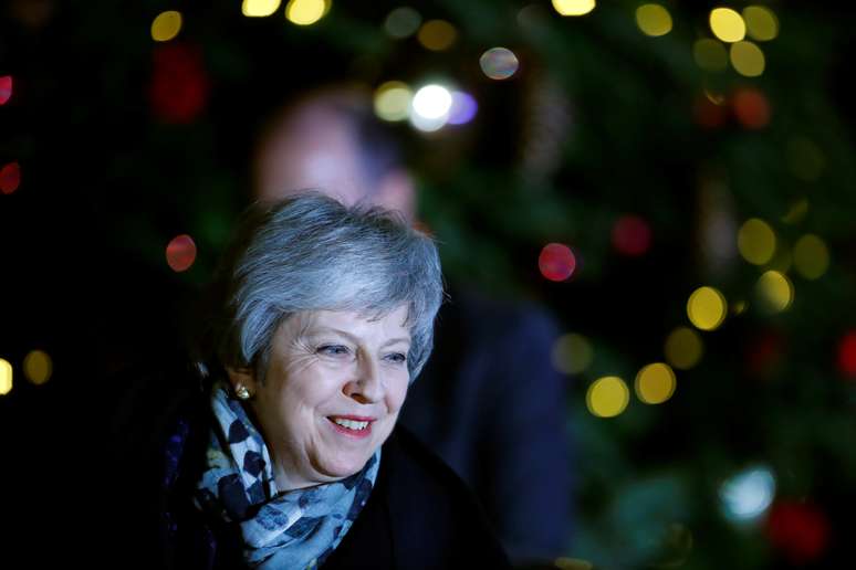 Theresa May em Londres
 12/12/2018   REUTERS/ Eddie Keogh 