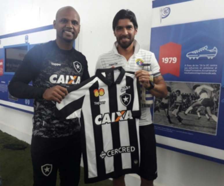 Jefferson e Loco Abreu - Audax Italiano x Botafogo