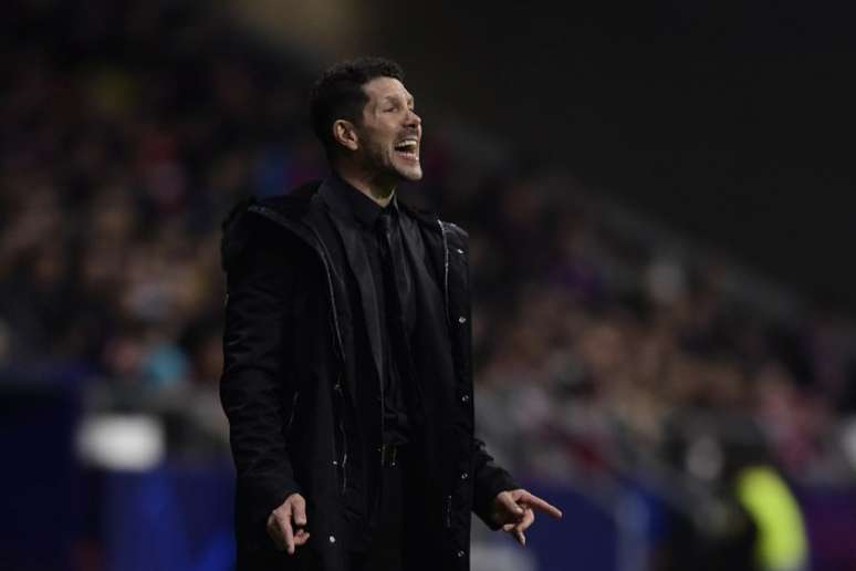 Simeone comemorou a classificação do Atleti (Foto: AFP)