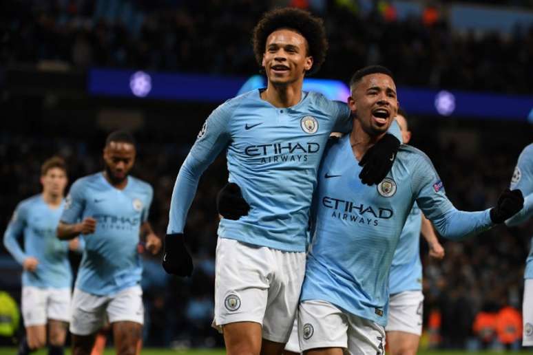 Sané foi o melhor da vitória do Manchester City (Foto: AFP)