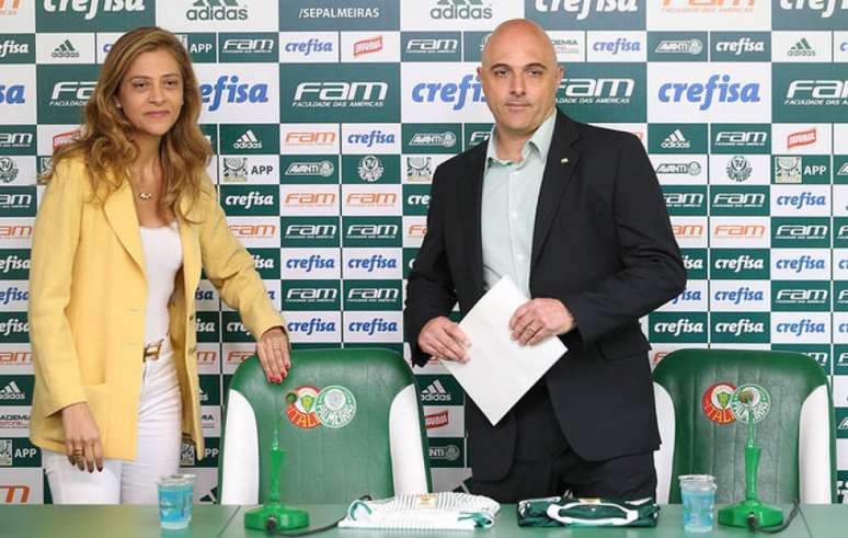 Leila Pereira, proprietária de Crefisa e FAM, ainda não renovou com o Palmeiras, do presidente Galiotte (Divulgação)