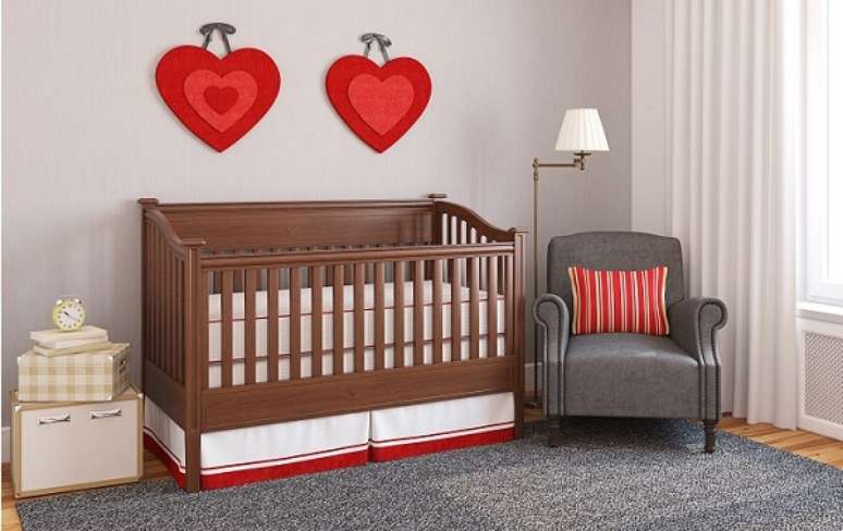 15- As cores para quartos de beb&ecirc; devem ser claros e suaves. Fonte: Pinterest