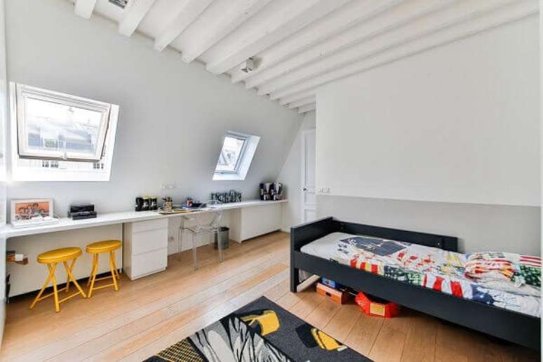 24- As cores para quartos em tons neutros ajudam a decorar com mais facilidade o ambiente. Fonte: Blog da Arquitetura