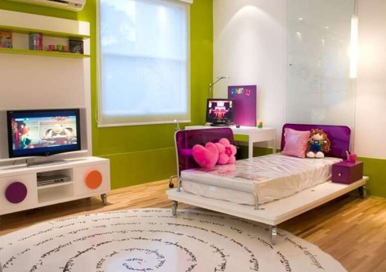 32 As cores para quartos infantis podem transmitir uma sensa&ccedil;&atilde;o de aconchego. Fonte: Mar&iacute;lia Veiga
