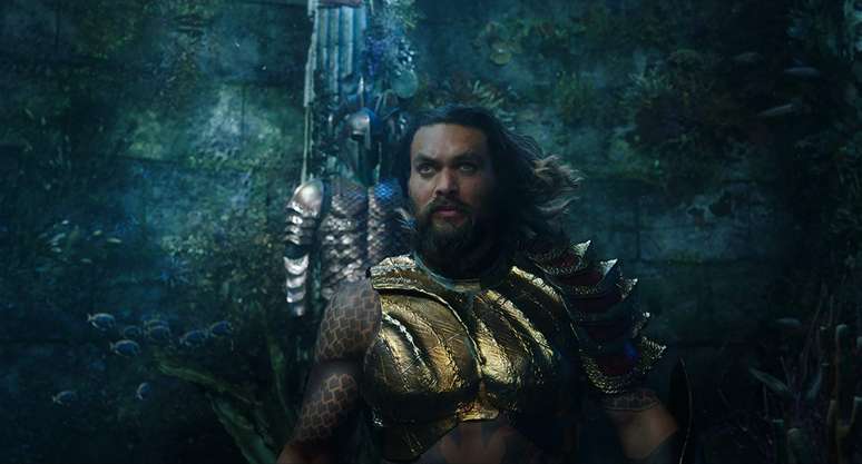 Jason Momoa em 'Aquaman'