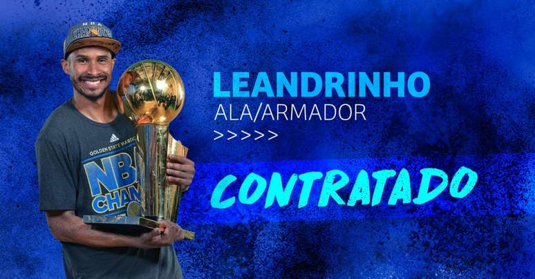 Leandrinho foi campeão da NBA quando jogou pelo Golden State Warriors