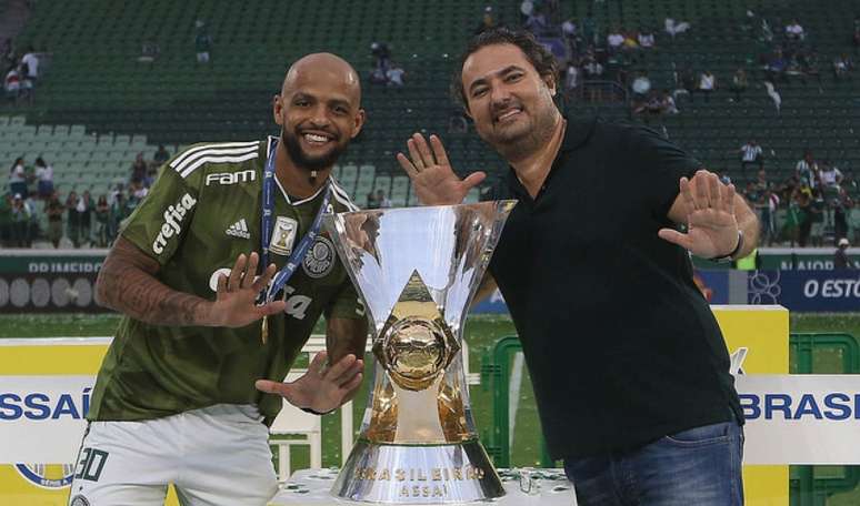 Felipe Melo conquistou o título brasileiro deste ano pelo Palmeiras (Foto: Divulgação)