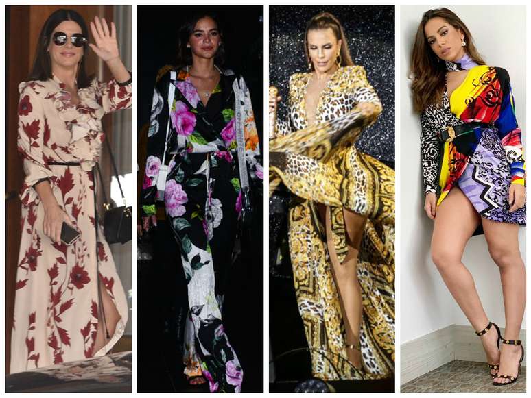 Estampas conquistam famosas (Fotos: AgNews/Reprodução/Instagram)